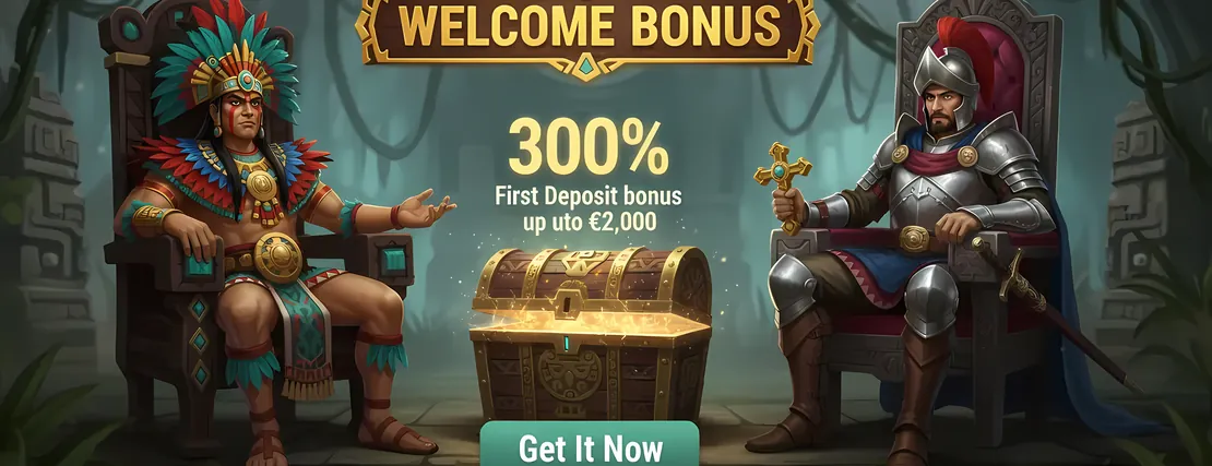 Aztec Paradise Casino: 300% up to £2,000, then up to £6,000 over four deposits